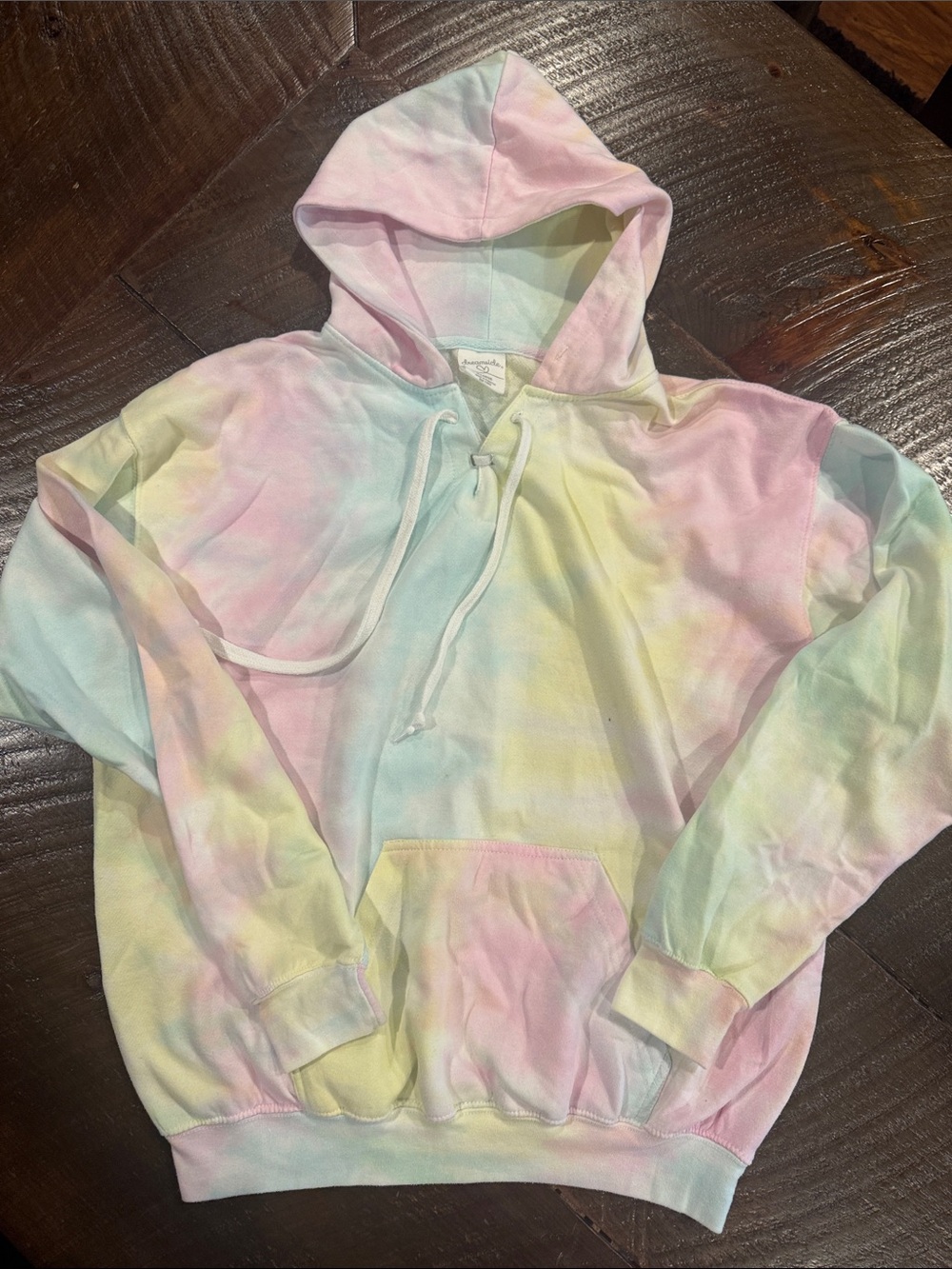 Pastel Tie-Dye Pullover Hoodie - Women's Soft Pastel Multi